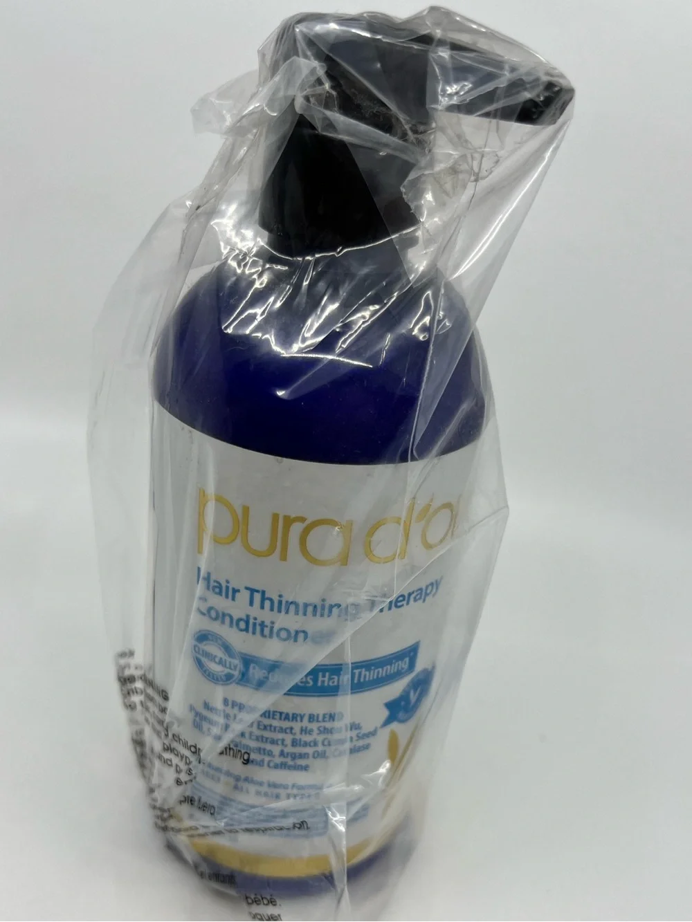 Pura d’or Hair Thinning 16 oz Sealed New